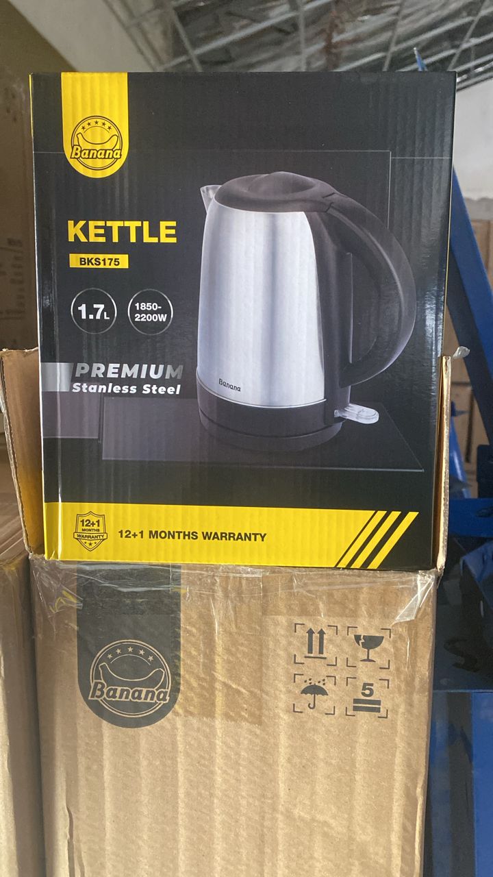 Banana Kettle 1.7L 1850-2200W premium stainless steel