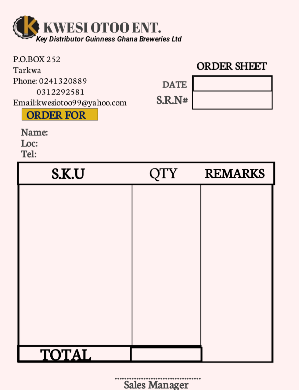 Receipt Book & Invoice Design