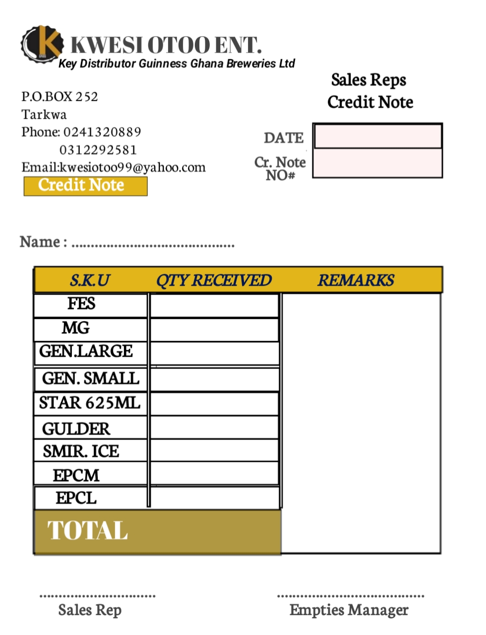 Receipt Book & Invoice Design