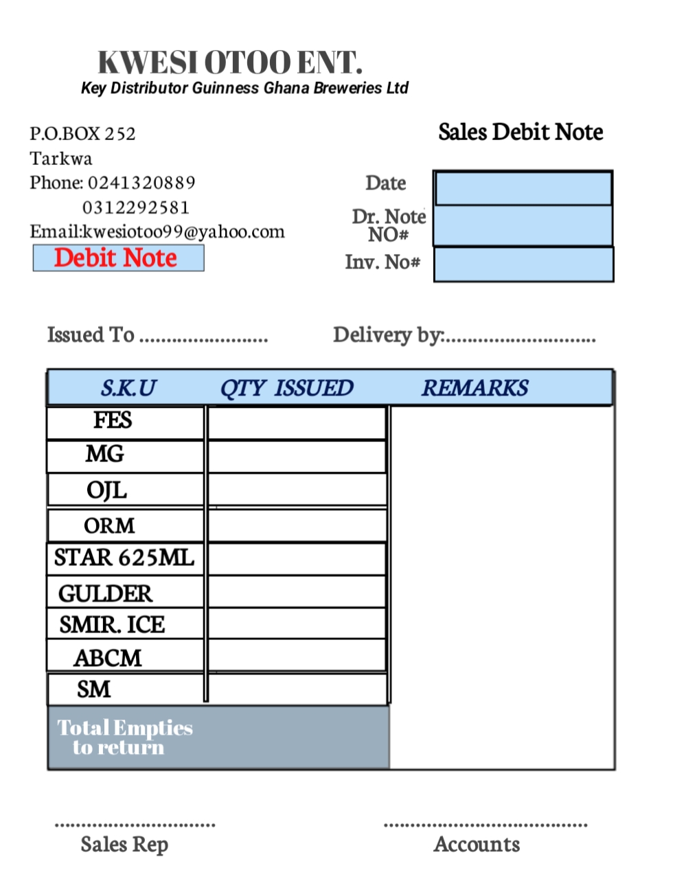 Receipt Book & Invoice Design