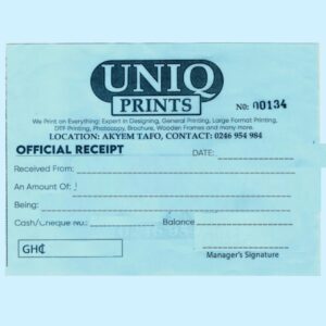 Receipt Book & Invoice Design