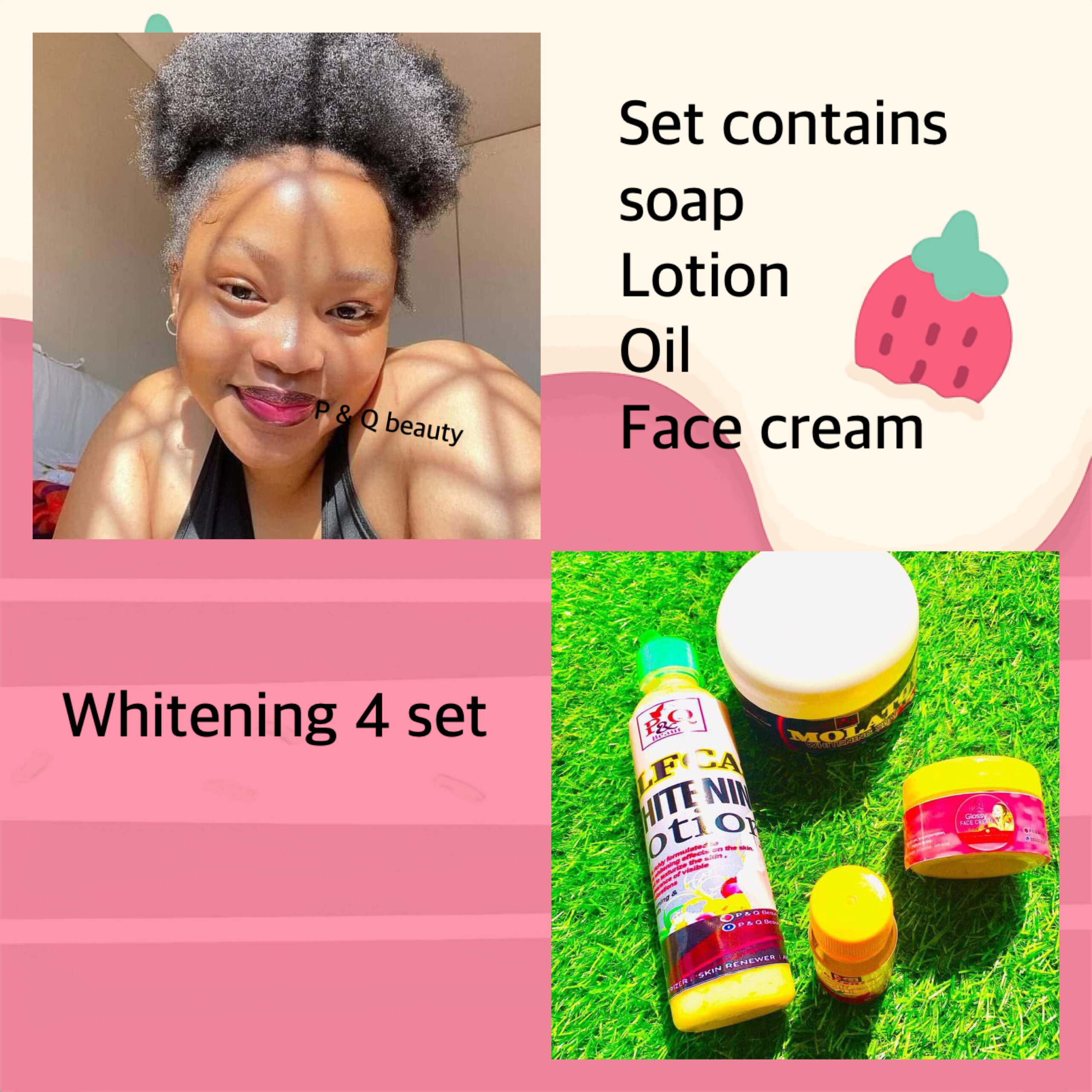 Half cast whitening set