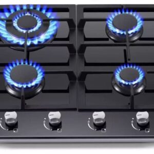 30-inch gas cooktop with 4 burners.