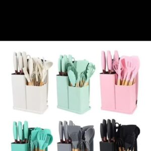 19pcs Silicon Kitchen Set with Holder