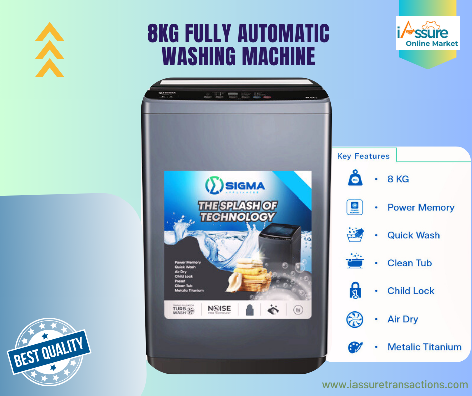 SIGMA 8kg Fully Automatic Washing Machine