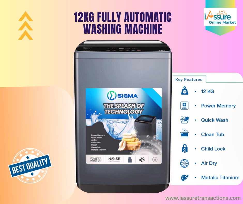 SIGMA 12kg Fully Automatic Washing Machine