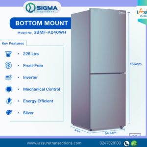 SIGMA 226LTR Inverter Fridge